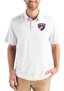 Cutter and Buck FC Dallas Mens White Coastline Eco Short Sleeve Polo