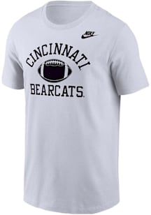 Cincinnati Bearcats White Nike Football Football Short Sleeve T Shirt