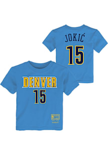 Nikola Jokic Denver Nuggets Toddler Light Blue Retro NN Short Sleeve Player T Shirt