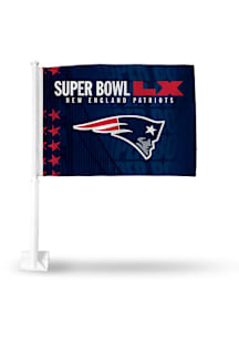 New England Patriots Navy Blue Super Bowl LX Metal Car Accessory License Plate