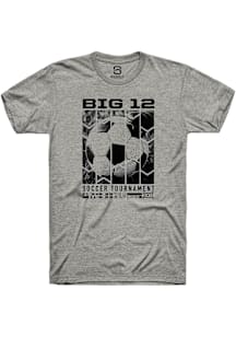 Summit Sportswear Big 12 Grey 2025 Soccer Tournament Short Sleeve T Shirt