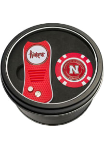 Red Nebraska Cornhuskers Switchblade Golf Chip Golf Gift Set