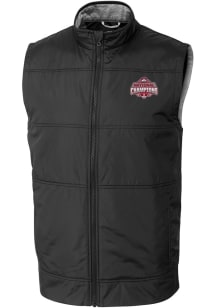 Mens Ohio State Buckeyes Black Cutter and Buck 2024 Football National Champion Stealth Vest