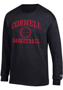 Champion Cornell Big Red Black Basketball Jersey Long Sleeve T Shirt