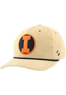 Illinois Fighting Illini Vault Rope Theory Adjustable Hat - Brown