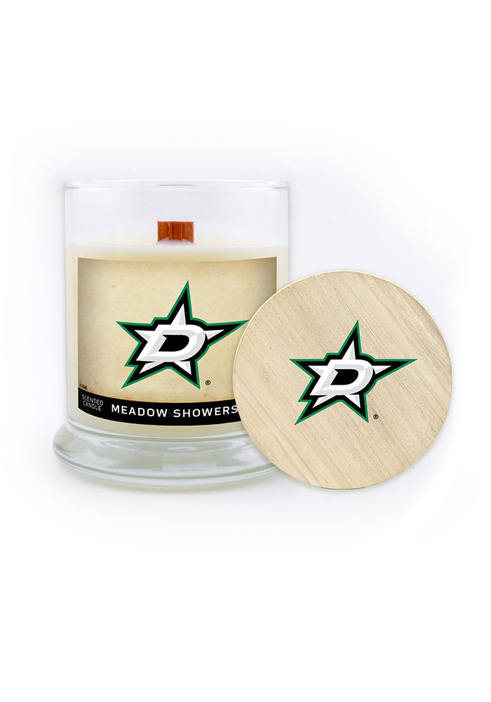 Dallas Stars Meadow Showers 8oz Glass Green Candle