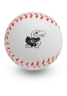 Kansas Jayhawks White Baseball Stress ball