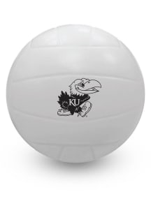 Kansas Jayhawks White Volleyball Stress ball