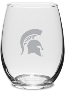 Green Michigan State Spartans 21oz Stemless Wine Glass