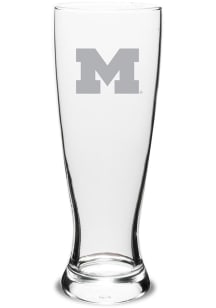 Blue Michigan Wolverines 23oz Pilsner Glass