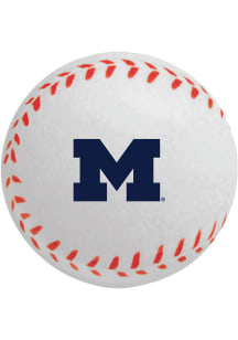 Michigan Wolverines White Baseball Stress ball