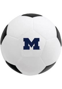 Michigan Wolverines White Soccer Ball Stress ball