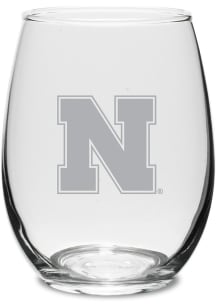 Red Nebraska Cornhuskers 21oz Stemless Wine Glass