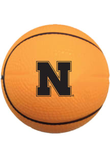 Nebraska Cornhuskers Orange Basketball Stress ball