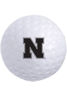 White Nebraska Cornhuskers Golf Ball Stress ball