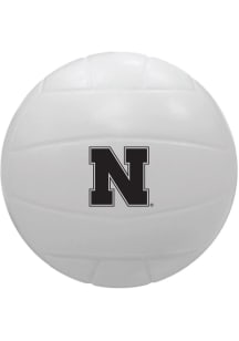 White Nebraska Cornhuskers Volleyball Stress ball