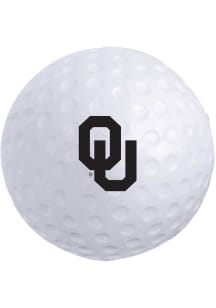 Oklahoma Sooners White Golf Ball Stress ball