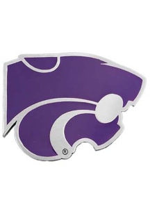K-State Wildcats Pewter Car Emblem - Purple