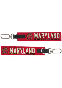 Red Maryland Terrapins Oversized Strap Keychain