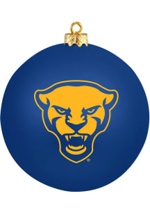 Blue Pitt Panthers Mascot Design Ornament