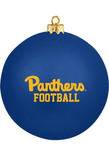 Blue Pitt Panthers Football Ornament