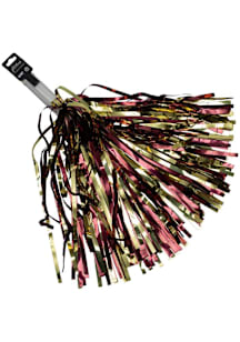 Maroon Gold Shimmer Pom Poms
