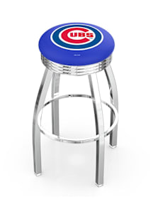 Chicago Cubs 3 Ring Chrome Seat Pub Stool - Silver
