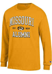 Champion Missouri Tigers Gold Est Alumni Jersey Long Sleeve T Shirt