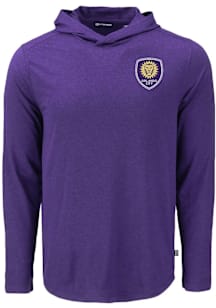 Cutter and Buck Orlando City SC Mens Purple Coastline Eco Hood