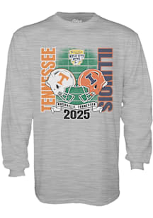 Blue 84 Illinois Fighting Illini Grey 2025 Music City Bowl Long Sleeve T Shirt