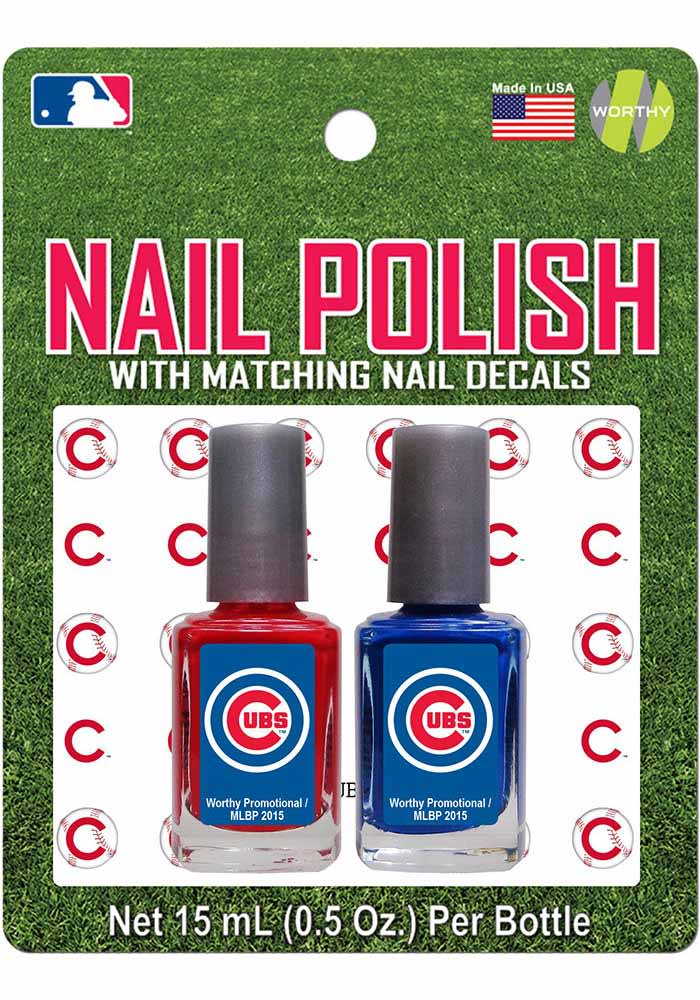 Chicago Cubs Nail Polish and Decal Duo Makeup