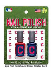 Cleveland Indians Nail Polish and Decal Duo Cosmetics