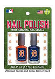 Detroit Tigers Nail Polish and Decal Duo Cosmetics