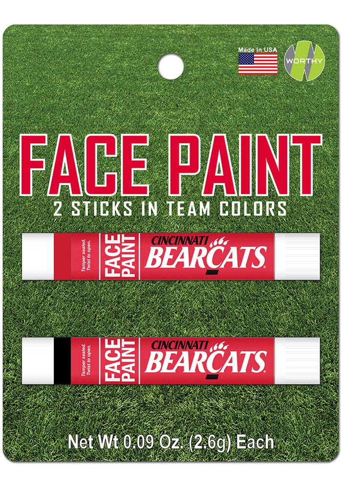 Cincinnati Bearcats 2 Pack Team Color Face Paint