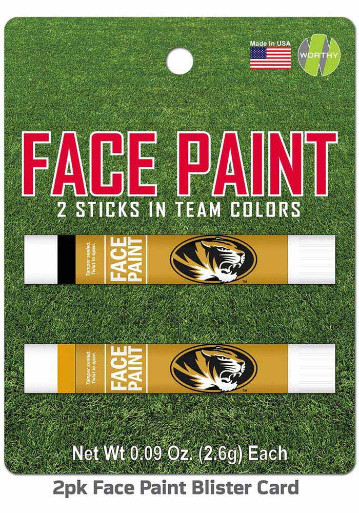 Missouri Tigers 2 Pack Team Color Face Paint