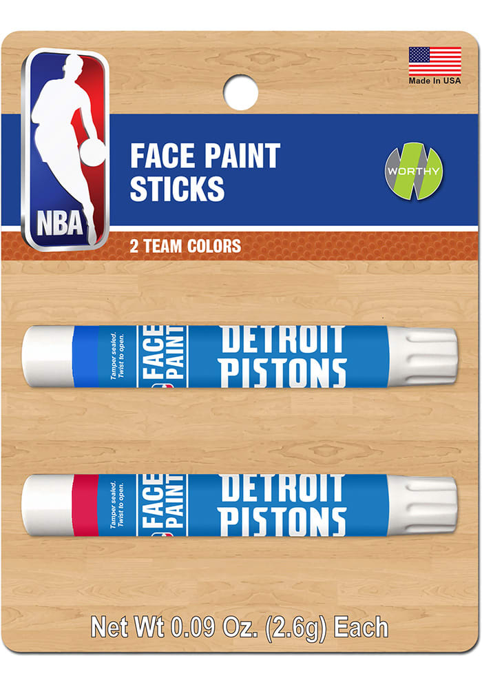 Detroit Pistons 2 Pack Team Color Face Paint