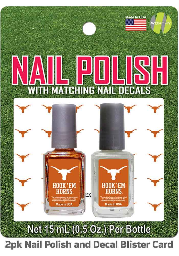 NEW ENGLAND PATRIOTS Nail Polish with Matching Decals, 2 Pack