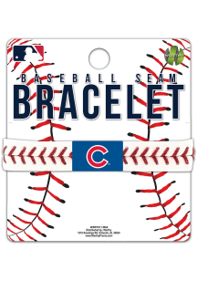 Chicago Cubs Baseball Seam Mens Bracelet
