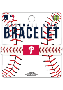 Philadelphia Phillies Baseball Seam Mens Bracelet