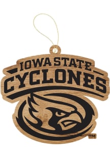 Iowa State Cyclones Wood Ornament