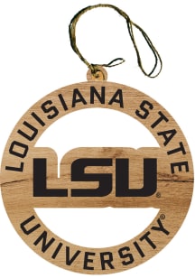 LSU Tigers Wood Ornament