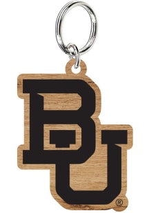 Baylor Bears Wood Keychain