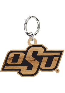 Oklahoma State Cowboys Wood Keychain
