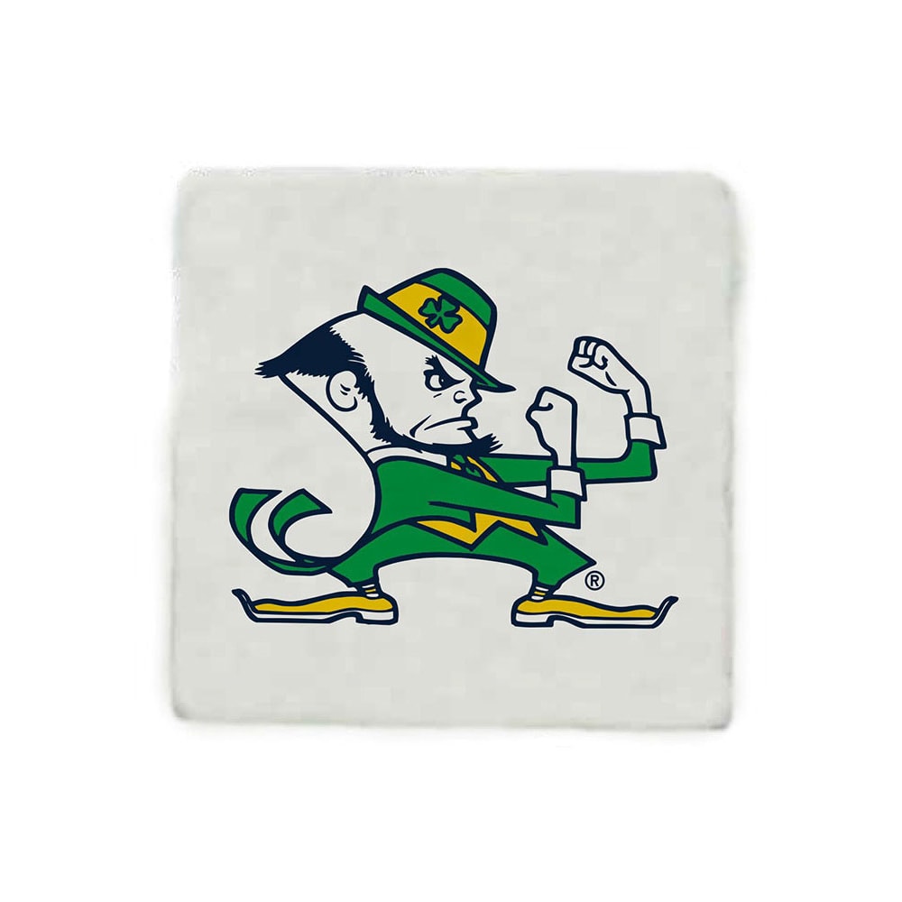 Notre Dame Fighting Irish Mascot Car Coaster - Navy Blue