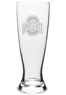 Red Ohio State Buckeyes 23 oz Etched Pilsner Glass
