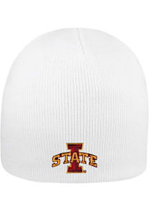 LogoFit Iowa State Cyclones White Everest Beanie Mens Knit Hat