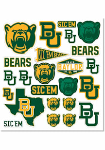 Baylor Bears 8"x10" Sheet Stickers - Green