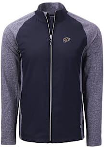 Cutter and Buck UTEP Miners Mens Navy Blue Adapt Eco Medium Weight Jacket