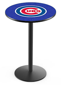 Chicago Cubs Black Round Base Pub Table