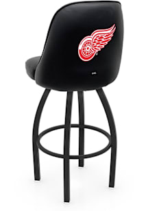 Detroit Red Wings Padded Swivel Pub Stool - Black